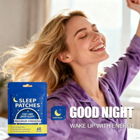 Patchs de sommeil à l'huile essentielle de lavande, autocollants naturels pour une bonne nuit de sommeil, aide contre l'insomnie, patchs pour un sommeil profond pour adultes