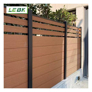 Panneaux de jardin en aluminium ignifugé imperméables WPC personnalisés Panneaux de clôture à lattes de confidentialité clôture wpc design - Product Image 1