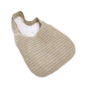 2025 New Spring and <b>Summer</b> Large Capacity Laptop Beach <b>Bag</b> New Style Straw Tote Shoulder <b>Bag</b> with Zip Closure Polyester Lining - Product Image 5
