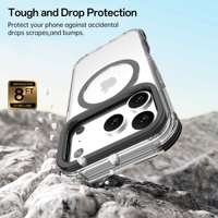 Funda Protectora de Lujo para Cámara, Resistente al Agua, TPU+PC+TPE, Anillo Antichoque, Personalizada para 17 16 15 Pro Max