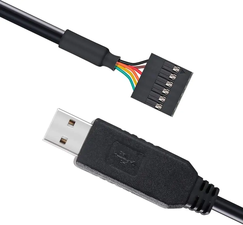 FTDI USB TO TTLอะแดปเตอร์อนุกรม3.3V Debugสาย6ขาหญิงซ็อกเก็ตหัว UART IC FT232RLชิปสําหรับWins 11 10 8 7 Linux MAC