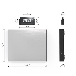 เครื่องชั่งน้ำหนักอิเล็กทรอนิกส์ Veidt รุ่น SF-882 สำหรับชั่งสัมภาระทางไปรษณีย์ รองรับน้ำหนักได้ถึง 200 กก. สีเงิน สำหรับชั่งพัสดุและการขนส่ง - Product Image 2