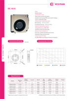 Ventilador de CC YCCFAN 45x45x10mm 4510 YBH4510B05 con Rodamiento de Bolas, 5v 0.27A 6500rpm, Ventilador de CC Pequeño de Alta Velocidad
