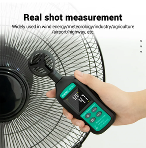 Nemeter דיגיטלי 0-30 m/s מהירות הרוח מטר-10 ~ 45c בודק טמפרטורה בודק אנאמטרו עם צג תאורה אחורית lcd - Product Image 4