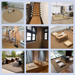 Tappeto in Sisal Naturale Personalizzato, Ignifugo, Antiscivolo, Ecologico, Realizzato <span class=keywords><strong>a</strong></span> Macchina, Stile Europeo <span class=keywords><strong>per</strong></span> Soggiorno, Hotel, Palestra - Product Image 5