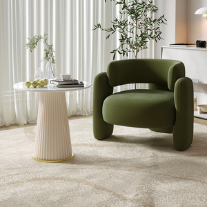 Luxe Moderne Velours Durable Simple Canapé Chaise <span class=keywords><strong>Repose</strong></span>-pieds Design Confort Chambre Salon Hôtel Salon Accent Loisirs Chaise - Product Image 3