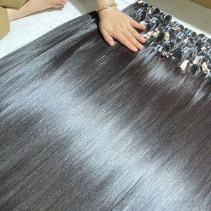 กลุ่มผมดิบเวียดนามและอินเดียผลิตภัณฑ์ความงามสีดำธรรมชาติสำหรับผู้หญิงผมถักเปีย - Product Image 1