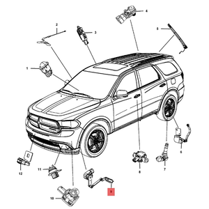 Sensor de Altura de Nivel Trasero para Grand <span class=keywords><strong>Cherokee</strong></span> <span class=keywords><strong>Jeep</strong></span> 2011 2015 Kits de Suspensión 56038913AA 68164814AB 68164814AA - Product Image 5