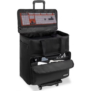 New Design Multiple Pockets Rolling Laptop Compartment Double Layer Travel Detachable <b>Trolley</b> Rolling Wheels <b>Teacher</b> Bag - Product Image 3