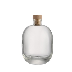 Botella de Vidrio Vacía Personalizada, Negra Mate Esmerilada, de 100 ml, 250 ml, 500 ml, con Corcho, <span class=keywords><strong>para</strong></span> Vino, Whisky, Vodka, Ginebra, Jugo, Licor - Product Image 4