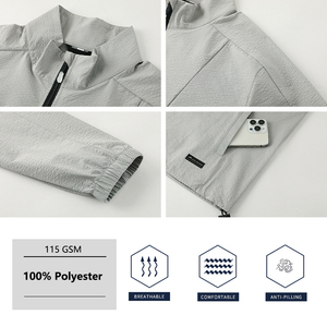 Giacca da Caccia YLS per Uomo, Alta Qualità, Antivento, Impermeabile, per Escursionismo e Allenamento Sportivo, con Mezza Zip - Product Image 4
