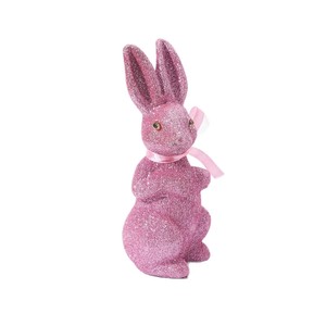 Ornement <span class=keywords><strong>Lapin</strong></span> de Pâques Doré Scintillant de Luxe, Article Décoratif <span class=keywords><strong>Papillon</strong></span> en Mousse, Vente en Gros Usine - Product Image 2