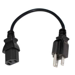 Factory Supply NEMA 5-15P Right Angle to IEC C13 <b>Power</b> Cord 125V IP11 US 3Pin <b>Cable</b> for <b>Computer</b> - Product Image 1