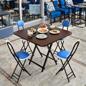 Juego <span class=keywords><strong>de</strong></span> sillas <span class=keywords><strong>de</strong></span> mesa <span class=keywords><strong>de</strong></span> comedor plegables duraderas con patas <span class=keywords><strong>de</strong></span> acero <span class=keywords><strong>para</strong></span> alquilar, fuertes y confiables <span class=keywords><strong>para</strong></span> uso en comedor o restaurante - Product Image 2