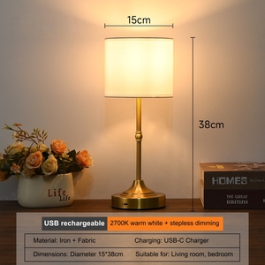 Thiết Kế Cổ Điển Vô Bước Mờ 2700K Trong Nhà Bảng Đèn Có Thể Sạc Lại Ánh Sáng Ban Đêm Cho Trong Nhà Sử Dụng Khách Sạn Trang Trí Nội Thất Đám Cưới - Product Image 3