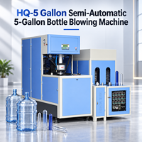 Machine de soufflage de bouteilles PET semi-automatique pour bouteilles d'eau et de boissons de 200 ml, 500 ml et 1 L