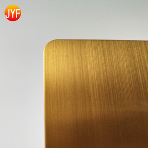 ZB9924 FOB 304L Golden <strong>Color</strong> HL Brushed <strong>Stainless</strong> <strong>Steel</strong> <strong>Sheet</strong> Price Per Kg - Product Image 2