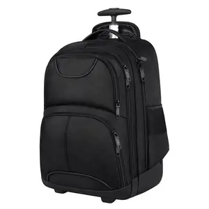 Soft Roller Camping Luggage Wheeled Duffel Bags Day Business Trip Trolley Rolling Gym Travel Bag With Wheels