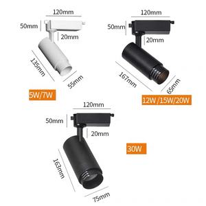 Lampe sur rail LED magnétique en gros Zoom réglable COB LED 10W-30W Alliage d'aluminium moderne - Product Image 3