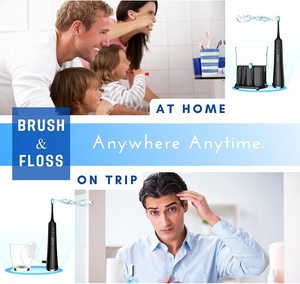 Cepillo de dientes eléctrico con hilo dental de agua, 600 ML, <span class=keywords><strong>irrigador</strong></span> Oral para limpieza dental - Product Image 4