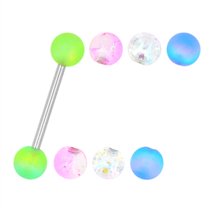Promotion Curved Barbell Eyebrow Snake Display Acrylic <strong>8</strong> <strong>Ball</strong> 5 20 Mm Ruber <strong>Ring</strong> for Man Piercing Tongue - Product Image 4