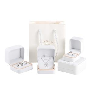 Caja de Regalo de Joyería de Lujo de Cuero PU a la Moda, Caja Cuadrada Personalizada para Anillos, Collares, Pendientes, Diamantes, Cajas de Propuesta, Embalaje de Almacenamiento - Product Image 5