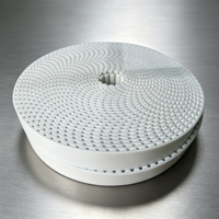 Courroie de distribution en PU perforée blanche à extrémités ouvertes, avec trous de ventilation, soudable, courroie synchrone T5 T10 AT10, longueur de coupe personnalisée