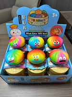 Jouets Squishy de Décompression en PU, Simulation de Boulettes, à Presser, à Rebond Lent, avec Expressions, Grandes Boulettes, Boîte Mystère, Jouet Bonbon