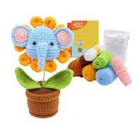 Kit Bahan Rajut Serat Akrilik untuk Kit DIY Boneka Buatan Tangan Video Bahasa Inggris Terlaris Anhui