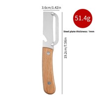 Couteau à éplucher multifonctionnel manuel en acier inoxydable argenté pour cuisine, ouvre-bouteille, outil à canne à sucre, râpe à légumes