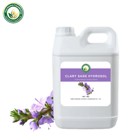 Hydrolat de Sauge Sclarée 100% Pur et Naturel de Qualité Supérieure, Grade Cosmétique et d'Aromathérapie, Riche en Linalol, Hydratant et Réparateur pour une Peau Saine