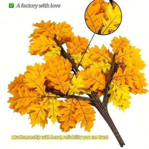 Rami Artificiali di Acero con Stelo Lungo e Robusto per Decorazione Vasi da Terra, Ingresso, Corridoio, Accento Verde Moderno per la Casa - Product Image 1