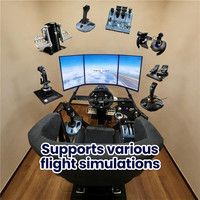 Machine de jeu de tir de réalité virtuelle en métal avec plateforme de mouvement simulateur de vol à 360 degrés pour parc d'arcade VR 9D intérieur à domicile