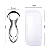 Mini gratte-langue en acier inoxydable à tête large pour l'hygiène buccale