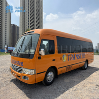Bus Toyota Coaster d'occasion, conduite à gauche, bon état, transmission manuelle diesel, origine Chine, 21-40 places, norme Euro 3, 90 km/h