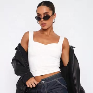 Camiseta de Nuevo Diseño para Mujer, Cuello en V, Sin Mangas, Camisetas Básicas con Doble Forro, Camisetas Ajustadas para Mujer, Elegantes - Product Image 4