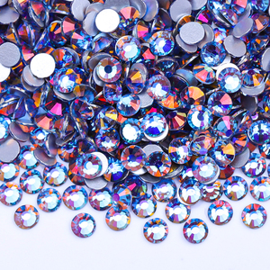 Neue Farben SS6 SS12 SS16 <span class=keywords><strong>SS20</strong></span> SS30 runder Kristall Strass Flachboden Glas Kristall Strasssteine für DIY-Dekoration - Product Image 1