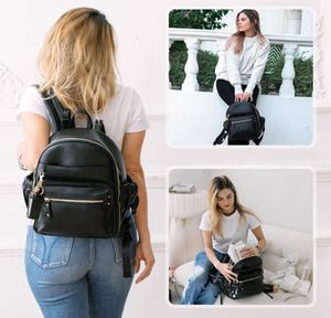 Small Diaper <b>Bag</b> <b>Mini</b> Diaper <b>Bag</b> Backpack <b>Mini</b> Backpack with 11 Pockets Baby Diaper <b>Bag</b> with Hand Sanitizer Holder - Product Image 2