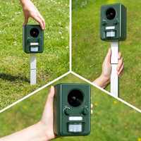 Répulsif Solaire Ultrasonique pour Animaux, Modèle Amélioré 2026, en ABS Robuste, Rechargeable par USB, pour Usage Extérieur, Contre Souris, Chats, Martres et Oiseaux