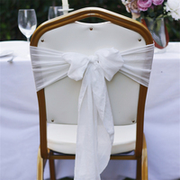 Nœuds de chaise universels en gros, housses de chaise pour événements de mariage, banquets, embrasses de chaise de fête