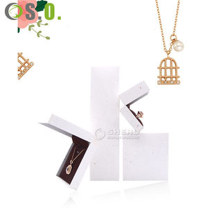 Caja de Joyería de Papel Imitación Cuero Blanca de Alta Calidad al por Mayor para Regalos de Boda y Empaque de Joyería Personalizada - Product Image 4
