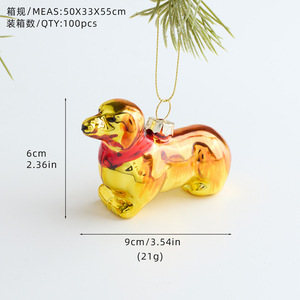 Bestselling <b>Christmas</b> Decoration Colorful <b>Glass</b> Ball Pendant Pizza Fries Donut <b>Christmas</b> <b>Tree</b> Food Hanging <b>Ornament</b> - Product Image 6