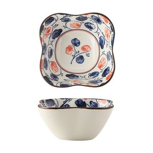 Japanese Retro Floral Shaped Ceramic Sauce Dish Flower Edge Small Appetizer Snack Bowl Support Wholesale Custom - Product Image 6