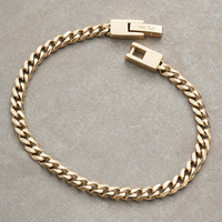 Bracelet chaîne cubaine en acier inoxydable 316 de l'usine Xinyashang, bracelet à maillons, logo personnalisé, plaqué or 18 carats, fermoir réglable