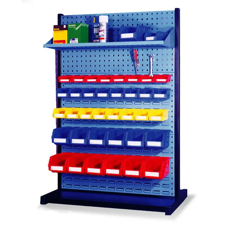 Durable metal pegboard tool display stand for exhibition