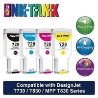 INK-TANK 728 F9J68A 300ml F9J67A Cartucho de Tinta Compatible Premium para HP728 para Impresora HP Designjet T730 T830