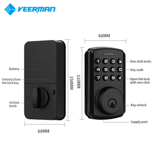 Standard American Type <strong>Keypad</strong> <strong>Lock</strong> <strong>Password</strong> Key Tuya Smart Digital Deadbolt Door <strong>Lock</strong> Electronic Door <strong>Lock</strong> - Product Image 5