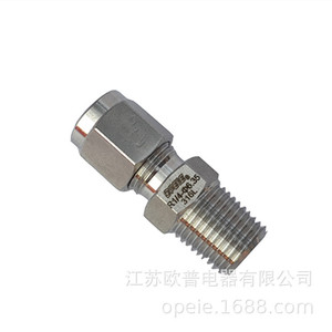 Conector de Instrumentos Opeie R1/4-06-35 de Acero Inoxidable Roscado Recto para Transferencia de Fluidos - Product Image 1