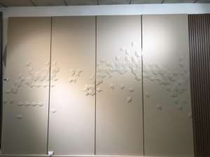 แผงผนัง3D สำหรับห้องนั่งเล่นวัสดุห้องนอน3D งานปักงานฝีมือสำหรับภายนอกโรงแรม - Product Image 3