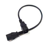 Cordon d'alimentation C14 à C15 robuste 15A 250V 14/3 AWG câble SJT câble IEC pour serveur PDU UPS commutateur réseau alimentation PC de jeu